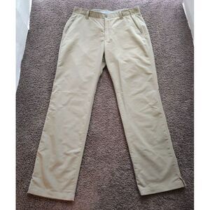 Under Armour Match Play Golf Pant Men Tag 36x32 Fit 35x32 Vented Performance Tan